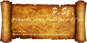 Pokoráczki Szókratész névjegykártya
